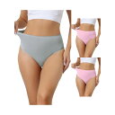 【送料無料】 アレグラ ケー レディース パンツ アンダーウェア 3 Packs Womens Hign Waist G-string Thongs Tummy...
