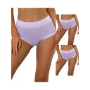 【送料無料】 アレグラ ケー レディース パンツ アンダーウェア 3 Packs Womens Cotton Underwear High-waisted La...