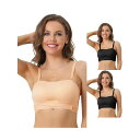 【送料無料】 アレグラ ケー レディース ブラジャー アンダーウェア 3 Packs Women's Strapless Bras Wirefree Adjus...