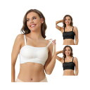 【送料無料】 アレグラ ケー レディース ブラジャー アンダーウェア 3 Packs Women's Strapless Bras Wirefree Adjus...