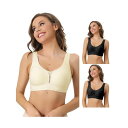 【送料無料】 アレグラ ケー レディース ブラジャー アンダーウェア 3 Packs Women's Wirefree Sports Bra Lightly B...