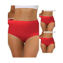 【送料無料】 アレグラ ケー レディース パンツ アンダーウェア 3 Packs Women's Elastic High-waisted Brief Brea...