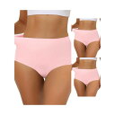 【送料無料】 アレグラ ケー レディース パンツ アンダーウェア 3 Packs Women's Elastic High-waisted Brief Brea...