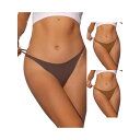 【送料無料】 アレグラ ケー レディース パンツ アンダーウェア 3 Packs Womens G-string Thongs Breathable Soft ...