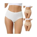 【送料無料】 アレグラ ケー レディース パンツ アンダーウェア 3 Packs Womens High Waisted Underwear Silky Bre...