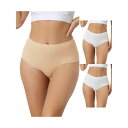 【送料無料】 アレグラ ケー レディース パンツ アンダーウェア 3 Packs Womens High Waisted Underwear Silky Bre...