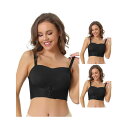 【送料無料】 アレグラ ケー レディース ブラジャー アンダーウェア 3 Packs Womens Wirefree Bras Strapless Breath...