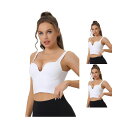 【送料無料】 アレグラ ケー レディース ブラジャー アンダーウェア 3 Packs Womens Sports Bra Wirefree Medium Sup...