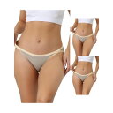 【送料無料】 アレグラ ケー レディース パンツ アンダーウェア 3 Packs Womens Underwear Low Waist Stretch Brie...