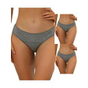 【送料無料】 アレグラ ケー レディース パンツ アンダーウェア 3 Packs Women's Underwear Mid-waisted Hipster P...