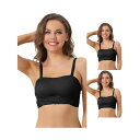 【送料無料】 アレグラ ケー レディース ブラジャー アンダーウェア 3 Packs Womens Strapless Bras Wirefree Adjust...