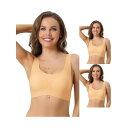 【送料無料】 アレグラ ケー レディース ブラジャー アンダーウェア 3 Packs Women's Sports Bras Wirefree Lightly ...