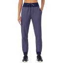 【送料無料】 クドルドッズ レディース カジュアルパンツ ボトムス Petite Cuddl Duds Scrubs Jogger Pants With 3 Pockets Navy Heather(4)