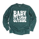 【送料無料】 Simply Sage Market レディース Tシャツ トップス Baby It's Cold Outside Wavy Garment Dyed Long Sleeve Tees Blue Spruce(4)