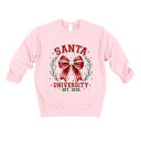 【送料無料】 Simply Sage Market レディース Tシャツ トップス Santa Coquette Sweatshirt Light Pink