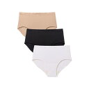 【送料無料】 コンフォート チョイス レディース パンツ アンダーウェア Comfort Choice Women's Plus Size 3-Pack Bon...