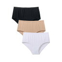 【送料無料】 コンフォート チョイス レディース パンツ アンダーウェア Comfort Choice Women's Plus Size 3-Pack Odo...