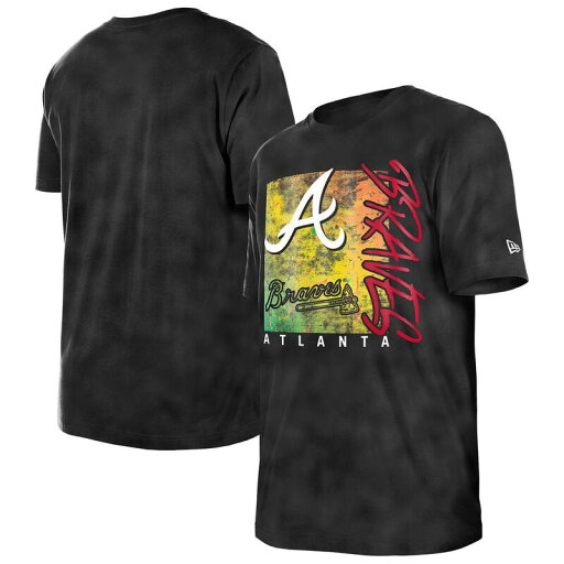 【送料無料】 ニューエラ レディース Tシャツ トップス Women's New Era Black Atlanta Braves Sport Classics Enzyme Wash Oversized T-Shirt Brv Black 【送料無料】 ニューエラ レディース Tシャツ トップス Women's New Era Black Atlanta Braves Sport Classics Enzyme Wash Oversized T-Shirt Brv Black
