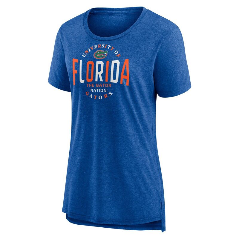 【送料無料】 ファナティクス レディース Tシャツ トップス Women's Fanatics Royal Florida Gators True Classics Break It Down Tri-Blend T-Shirt Fld Blue