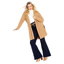【送料無料】 アベニュー レディース ニット・セーター アウター Avenue Camilla Cable Knit Hooded Cardigan Latte