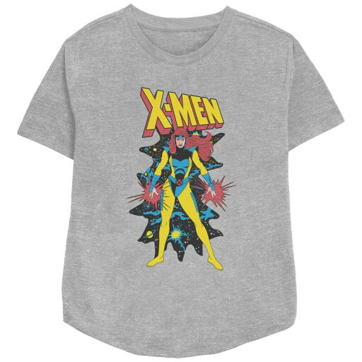 【送料無料】 マーベル レディース Tシャツ トップス Women's Marvel X-Men Cosmic Jean Grey Relaxed Fit Graphic Tee Athletic Heather 【送料無料】 マーベル レディース Tシャツ トップス Women's Marvel X-Men Cosmic Jean Grey Relaxed Fit Graphic Tee Athletic Heather