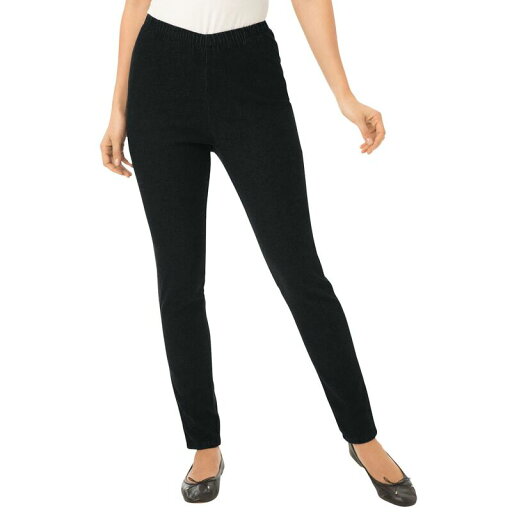 【送料無料】 ウーマン ウィズイン レディース カジュアルパンツ ボトムス Woman Within Women's Plus Size Tall Fineline Denim Jegging Black 【送料無料】 ウーマン ウィズイン レディース カジュアルパンツ ボトムス Woman Within Women's Plus Size Tall Fineline Denim Jegging Black