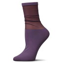 【送料無料】 メモイ レディース 靴下 アンダーウェア Women's Sheer Top Anklet Socks Grape Compote