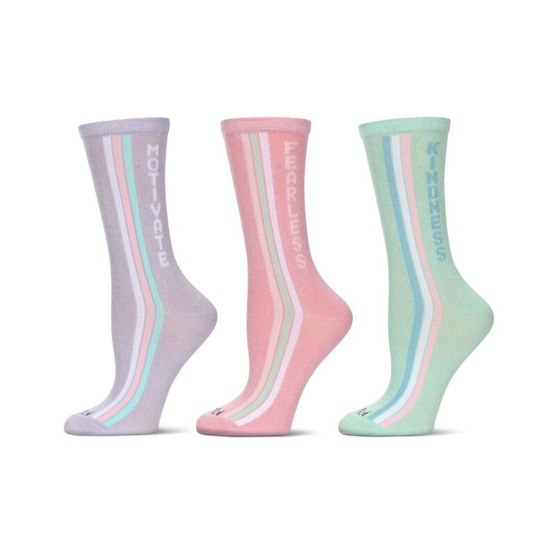 ̵ ⥤ ǥ   Women's 3 Pair Pack Motivational Crew Sock...