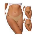 【送料無料】 アレグラ ケー レディース パンツ アンダーウェア 3 Packs Womens G-string Thongs Breathable Soft ...