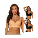 【送料無料】 アレグラ ケー レディース ブラジャー アンダーウェア 3 Packs Women's Bras Underwired Lace Fixed Ad...