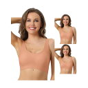 【送料無料】 アレグラ ケー レディース ブラジャー アンダーウェア 3 Packs Women's Sports Bras Wirefree Lightly ...