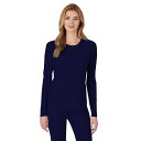【送料無料】 クドルドッズ レディース Tシャツ トップス Petite Cuddl Duds Under Scrubs Crewneck Top Navy(4)