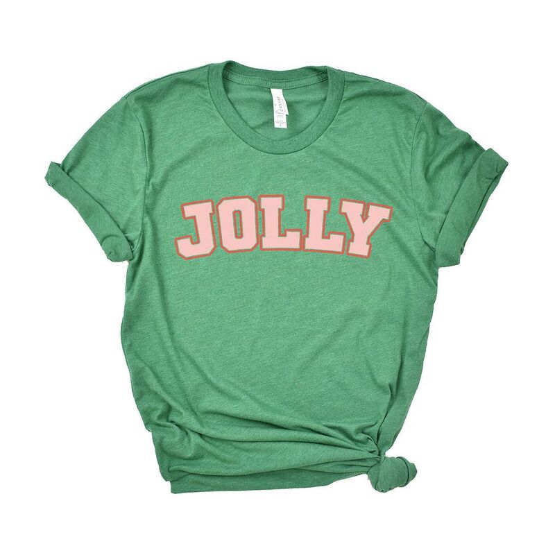 【送料無料】 Simply Sage Market レディース Tシャツ トップス Jolly Varsity Short Sleeve Graphic Tee Grass