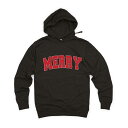 【送料無料】 Simply Sage Market レディース Tシャツ トップス Merry Varsity White Outline Hoodie Black(4)