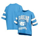 【送料無料】 プレスボックス レディース Tシャツ トップス Women's Pressbox Carolina Blue North Carolina Tar Heels Emily Sleeve Stripe Slub T-Shirt Unc Light