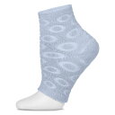 【送料無料】 メモイ レディース 靴下 アンダーウェア Dots Gel Lined Mint Scent Cotton Blend Pedicure Sock Blue(4)