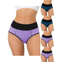 【送料無料】 アレグラ ケー レディース パンツ アンダーウェア 5 Packs Women's High Waist Tummy Control Color-...