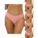 【送料無料】 アレグラ ケー レディース パンツ アンダーウェア 5 Packs Traceless Panties For Women No Show Str...