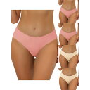 【送料無料】 アレグラ ケー レディース パンツ アンダーウェア 5 Packs Traceless Panties For Women No Show Str...