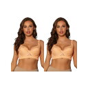 【送料無料】 アレグラ ケー レディース ブラジャー アンダーウェア 2 Packs Women's Bras Underwired Lace Fixed Ad...