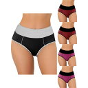 【送料無料】 アレグラ ケー レディース パンツ アンダーウェア 5 Packs Women's High Waist Tummy Control Color-...
