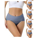 【送料無料】 アレグラ ケー レディース パンツ アンダーウェア 5 Packs Women's Plus Size High Waist Stretch Br...
