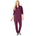 【送料無料】 ウーマン ウィズイン レディース ナイトウェア アンダーウェア Woman Within Women's Plus Size 2-Piece Fl...