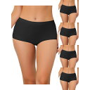 【送料無料】 アレグラ ケー レディース パンツ アンダーウェア 5 Packs Women's Boyshorts Underwear Unlined Inv...