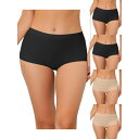 【送料無料】 アレグラ ケー レディース パンツ アンダーウェア 5 Packs Women's Boyshorts Underwear Unlined Inv...