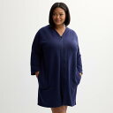 【送料無料】 クロフト&バロー レディース ナイトウェア アンダーウェア Plus Size Croft & Barrow Quilted Zip Short ...