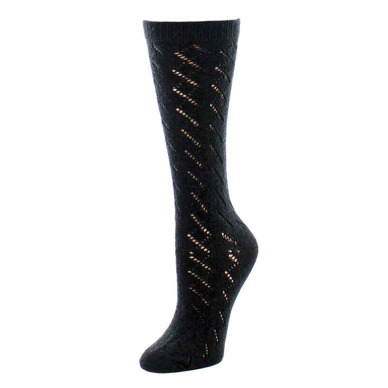 【送料無料】 ナトリ レディース 靴下 アンダーウェア Rumi Swirl Wool Blend Crew Sock Black