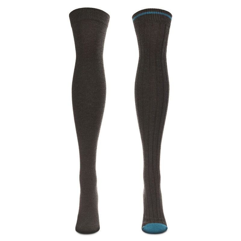 ̵ ⥤ ǥ   Tipped Rib Cashmere Blend Over The Knee Wa...