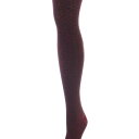 【送料無料】 メモイ レディース 靴下 アンダーウェア Circular Floral Cotton Blend Sweater Tights Burgundy Heather(4)