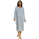 【送料無料】 クロフト&バロー レディース ナイトウェア アンダーウェア Petite Croft & Barrow Velour Sleepshirt Hib...